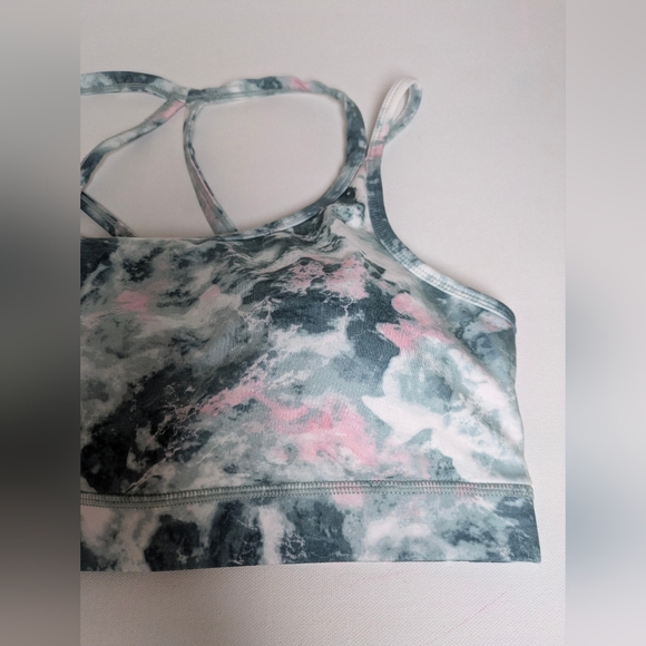 GAIAM WOMEN'S SPORT SHIVA BRA BERKLEY PRINT BRIGHT WHITE Size XL EUC - Picture 2 of 6